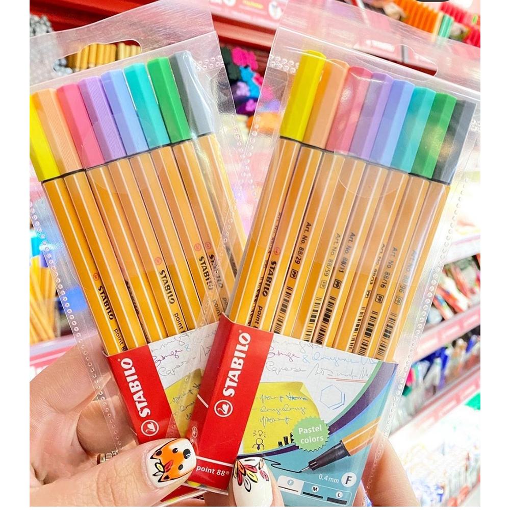 Fineliner STABILO point 88 pastel set 8 culori Fineliner Stabilo 