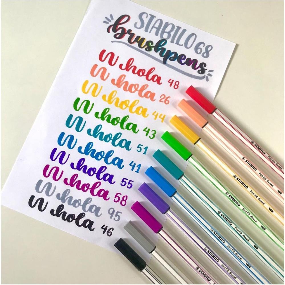 Carioca STABILO Brush set 24 culori Carioca Stabilo 