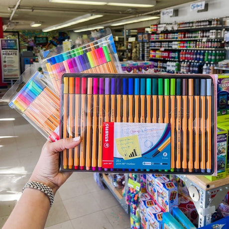 Fineliner STABILO point 88 set 25 culori Fineliner Stabilo 