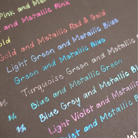 Roller cu Gel Pentel Hybrid Duo vopsea metalizata+gel 4 culori/set ROLLERE CU GEL Pentel 