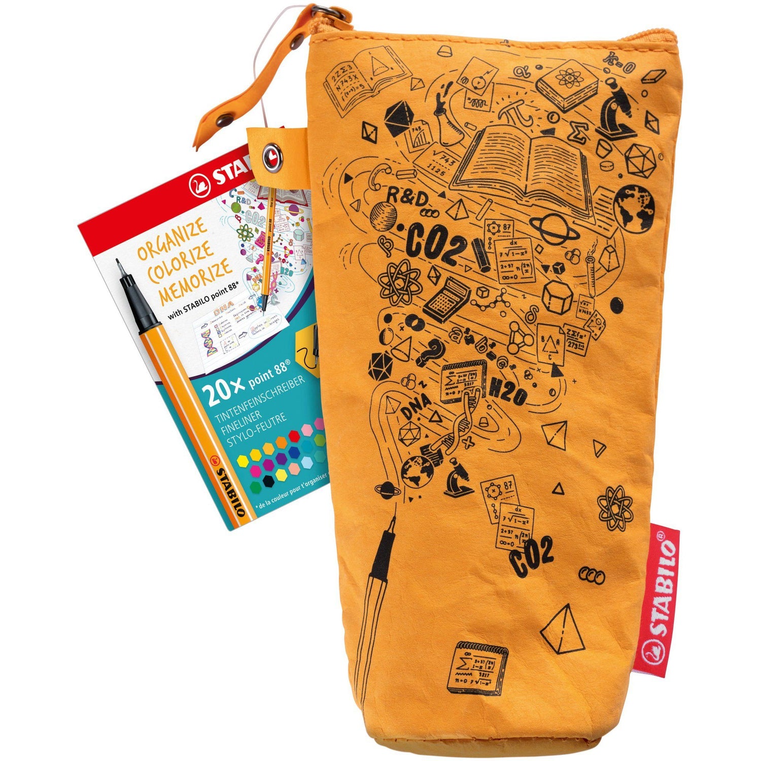 Fineliner Point 88 Stabilo 0.4mm 20 buc/set punga hartie Fineliner Stabilo 