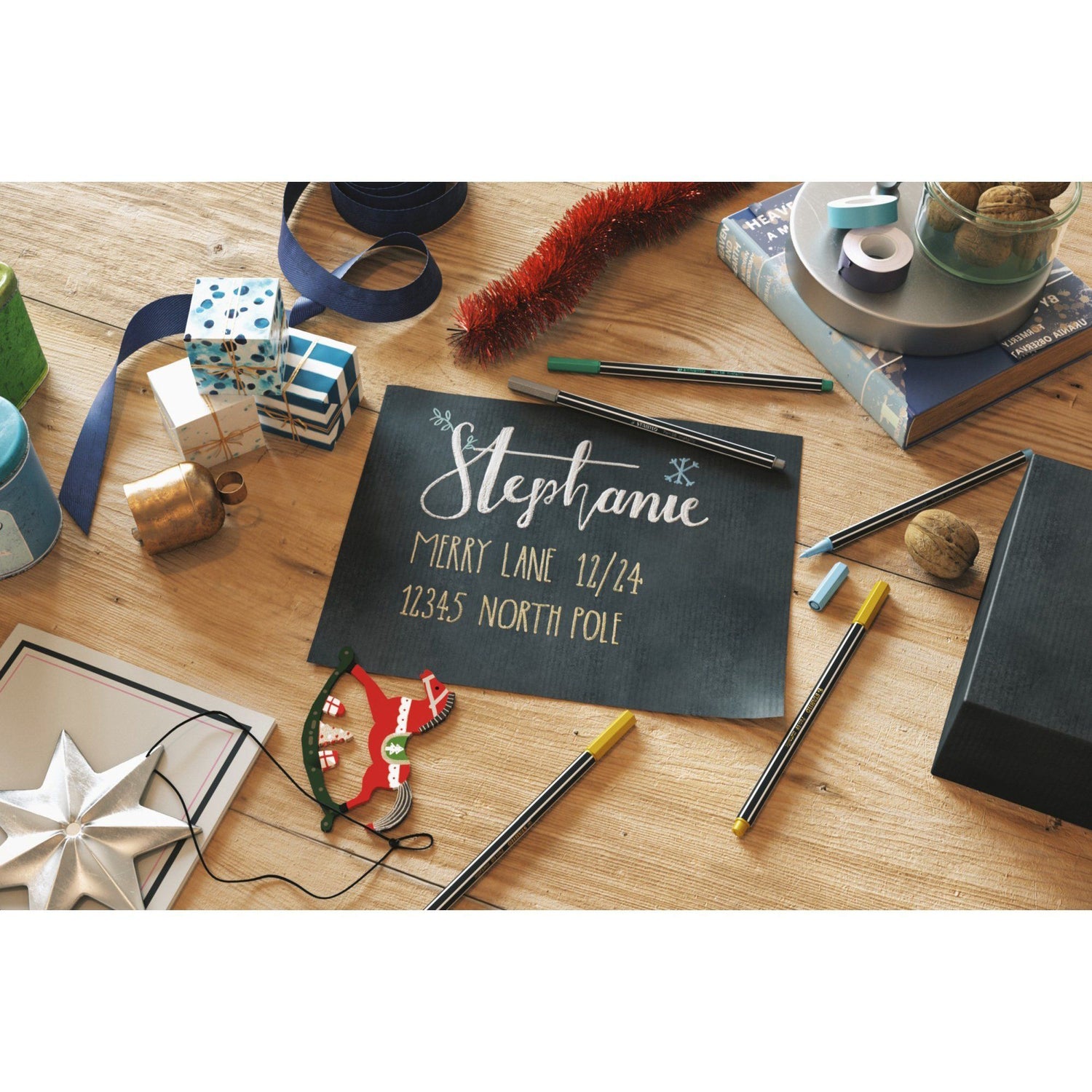 Carioca Stabilo Pen 68 1mm 6 culori/cutie metalizata, culori metalizate (2x argintiu, auriu, bronz, albastru metalizat, verde metalizat) Carioca Stabilo 