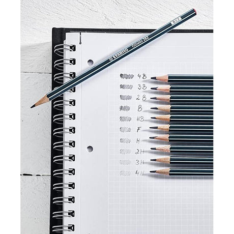 Set creioane grafit Stabilo Othello Arty 2B, B, HB, F, H, 2H Creioane grafit Stabilo 