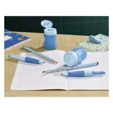 Încarcă imaginea în vizualizatorul Galerie, Ascutitoare Stabilo EASYsharpener, pentru stangaci, tripla, cu container albastru Accessorii Birou Stabilo 
