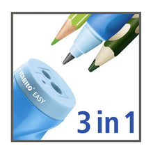 Încarcă imaginea în vizualizatorul Galerie, Ascutitoare Stabilo EASYsharpener, pentru stangaci, tripla, cu container albastru Accessorii Birou Stabilo 
