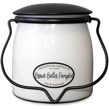 Lumanare parfumata MILKHOUSE Butterjar 2 fitile Brown Butter Pumpkin'' 454g Lumanare parfumata MILKHOUSE CANDLES 