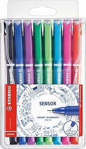 Fineliner Stabilo Sensor F set 8 culori Fineliner Stabilo 