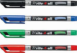 Marker permanent Stabilo Marker-4-All 4 culori/set Marker permanent Stabilo 