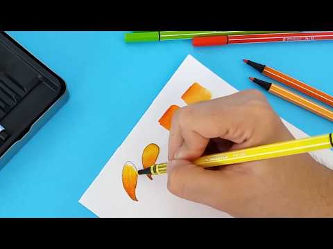 Carioca STABILO Pen 68, 20 culori / set, Zebrui turcoaz