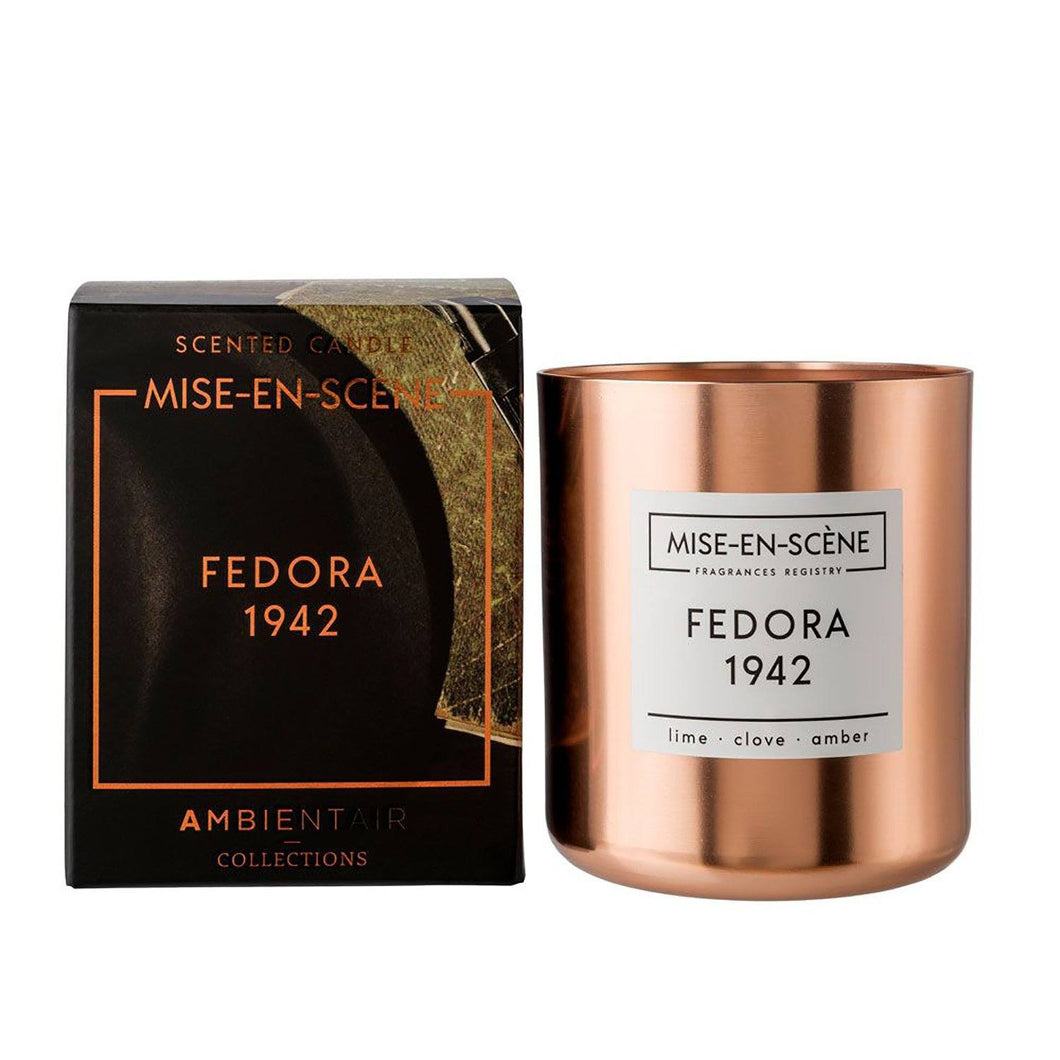 Vela Vaso 50H FEDORA 1942 Bronze Mise En Scene Lumanare parfumata Ambientair 