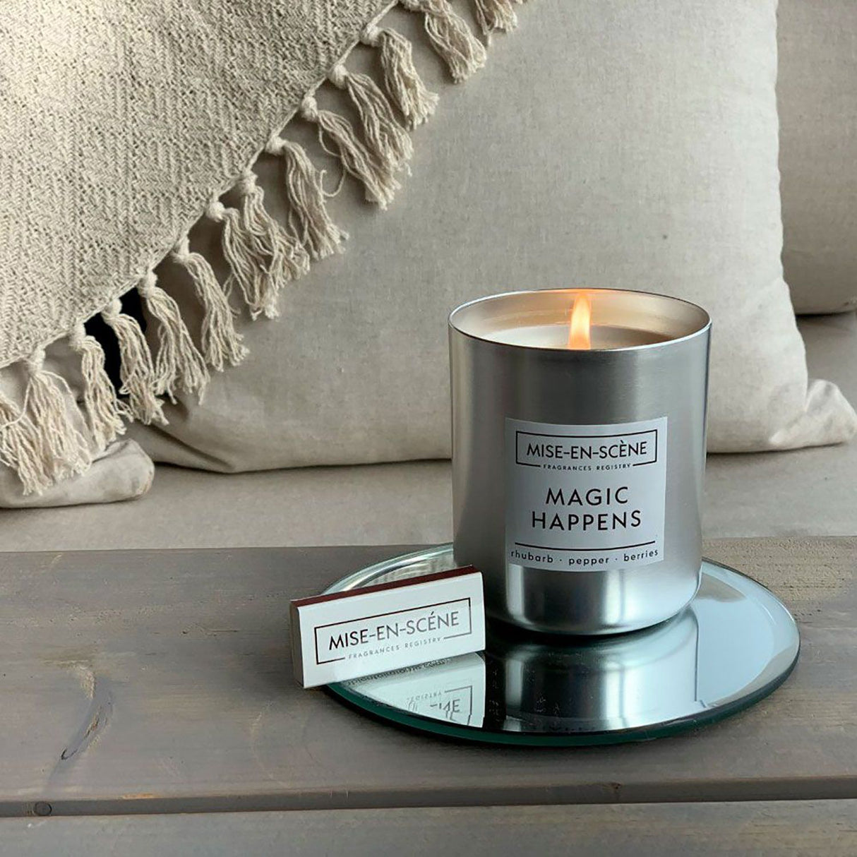 Vela Vaso 50H MAGIC HAPPENS Silver Mise En Scene Lumanare parfumata Ambientair 