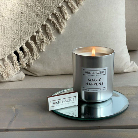 Vela Vaso 50H MAGIC HAPPENS Silver Mise En Scene Lumanare parfumata Ambientair 