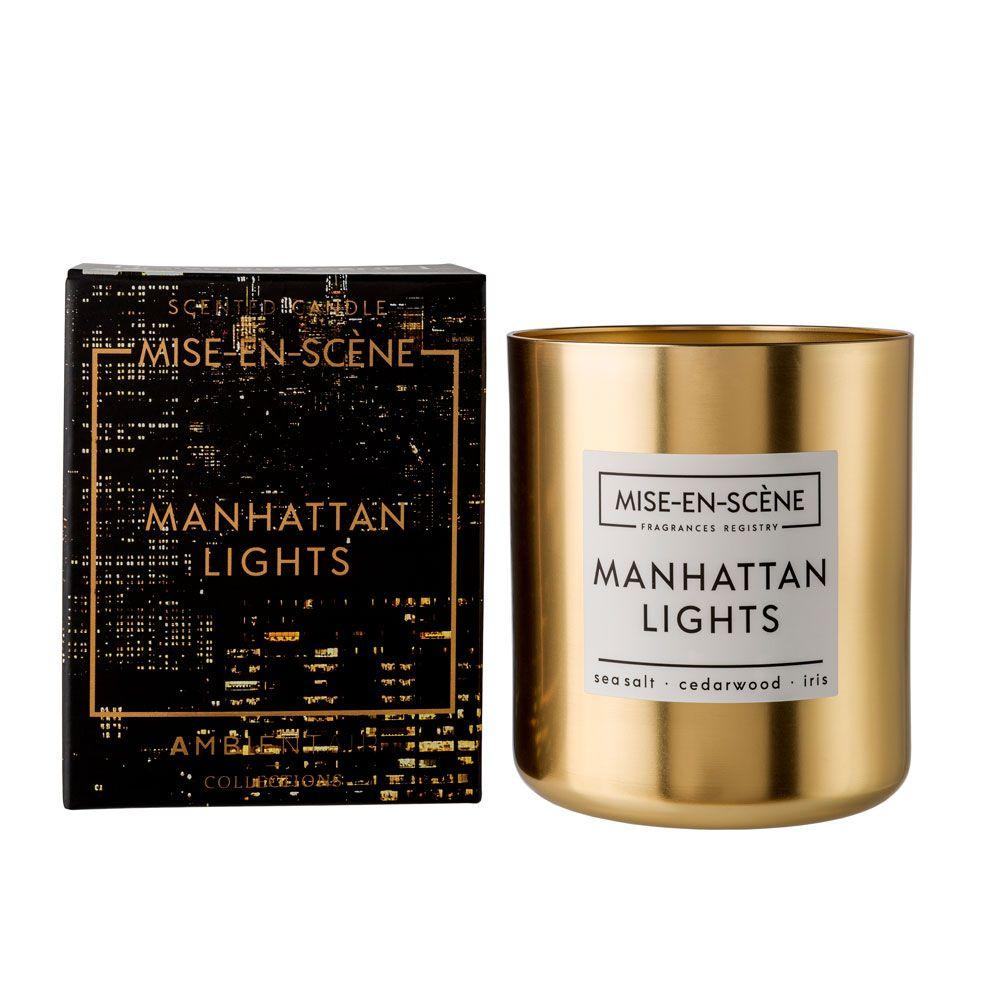 Vela Vaso 50H MANHATTAN LIGHTS Gold Mise En Scene Lumanare parfumata Ambientair 