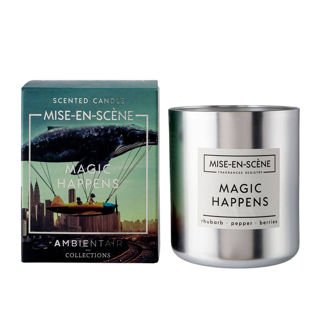 Vela Vaso 50H MAGIC HAPPENS Silver Mise En Scene Lumanare parfumata Ambientair 