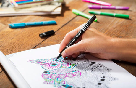 Fineliner Stabilo Sensor F 4 culori/set Fineliner Stabilo 