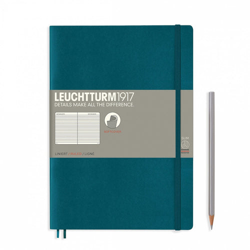 Agenda BUJO punctata Composition (B5) - Pacific Green, 123 pagini B5+BUJO MasterSlim, Softcover, 123 Leuchtturm 1917 
