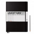 Agenda Blank Master Slim (A4+) - Negru, 123 pagini A4+ MasterSlim, Hardcover, 123 Leuchtturm 1917 