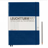 Agenda Dictando Master Slim (A4+) - Navy, 123 pagini A4+ MasterSlim, Hardcover, 123 Leuchtturm 1917 