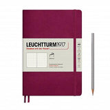 Agenda BUJO punctata A5 Softcover - Port Red, 123 pagini BUJO, A5, punctata, softcover Leuchtturm 1917 