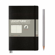 Încarcă imaginea în vizualizatorul Galerie, Agenda Blank Paperback (B6+) - Negru, 123 pagini B6+ Softcover, 123 Leuchtturm 1917 

