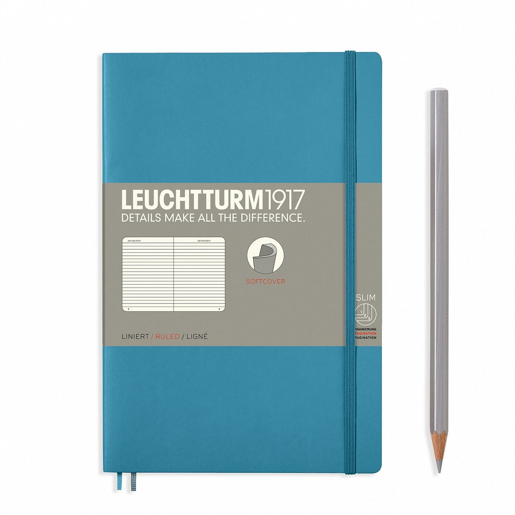 Agenda Dictando Paperback (B6+) - Nordic Blue, 123 pagini B6+ Softcover, 123 Leuchtturm 1917 