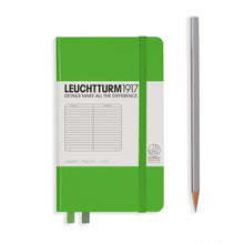 Încarcă imaginea în vizualizatorul Galerie, Agenda Pocket BUJO punctata (A6) - Fresh Green, 187 pagini A6 pocket, Hardcover, 187 Leuchtturm 1917 
