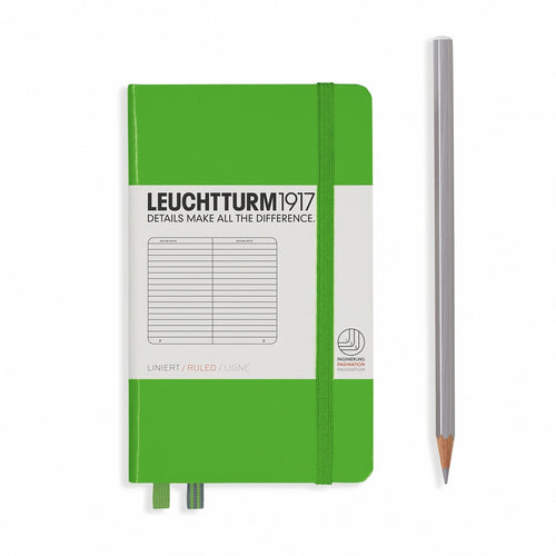 Agenda Pocket BUJO punctata (A6) - Fresh Green, 187 pagini A6 pocket, Hardcover, 187 Leuchtturm 1917 
