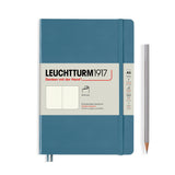 Caiet Bujo A5 Rising Colors - Stone Blue softcover, 123 pagini BUJO Leuchtturm 1917 