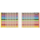 Creioane colorate Stabilo EasyColors, pentru stangaci, 6 culori/portofel carton Creioane colorate Stabilo 