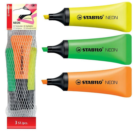 Textmarker Stabilo Neon set 3 culori (p,v,g) Textmarker Stabilo 