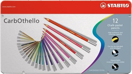 Creioane colorate Stabilo CarbOthello 12 culori/set Creioane colorate Stabilo 
