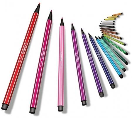 Carioca Stabilo Pen 68 1mm 20 culori/Zebrui turcoaz Carioca Stabilo 