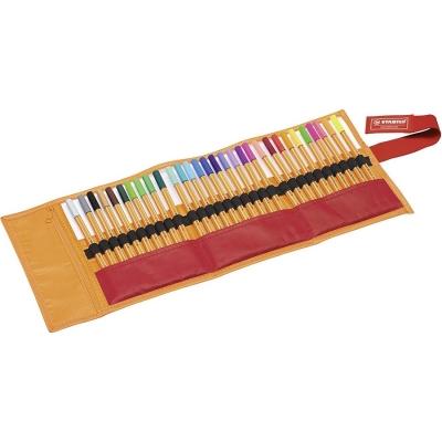 Fineliner Point 88 Stabilo 0.4mm 25+5 buc neon/Rollerset Fineliner Stabilo 