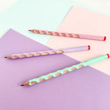 Creioane grafit Stabilo EasyGraph HB pt dreptaci 2 buc/set mov pastelat Creioane grafit Stabilo 