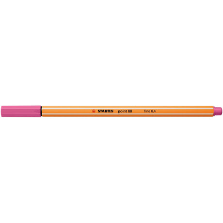 Fineliner Stabilo Point 88, capac roz Finelinere Stabilo 