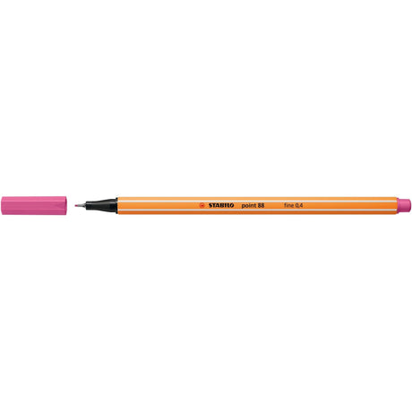 Fineliner Stabilo Point 88, capac roz Finelinere Stabilo 